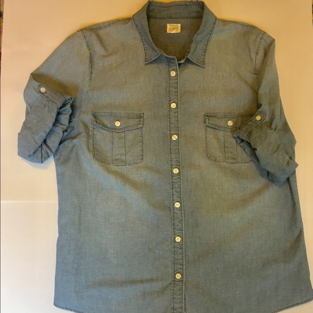 J. Crew chambray “perfect shirt”